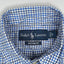 Ralph Lauren Check Shirt Blue White Custom Fit Cotton | Casual