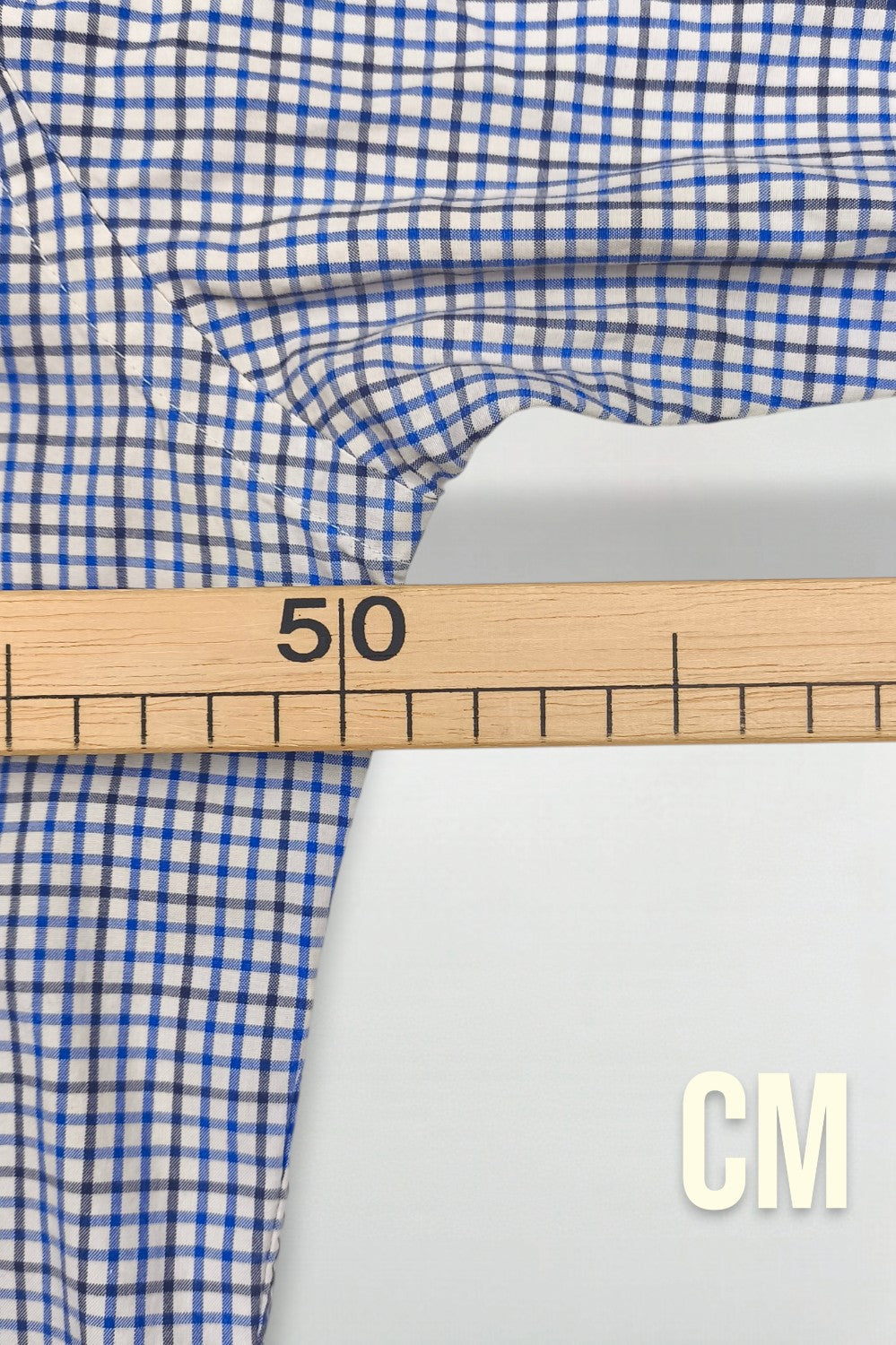 Ralph Lauren Check Shirt Blue White Custom Fit Cotton | Casual