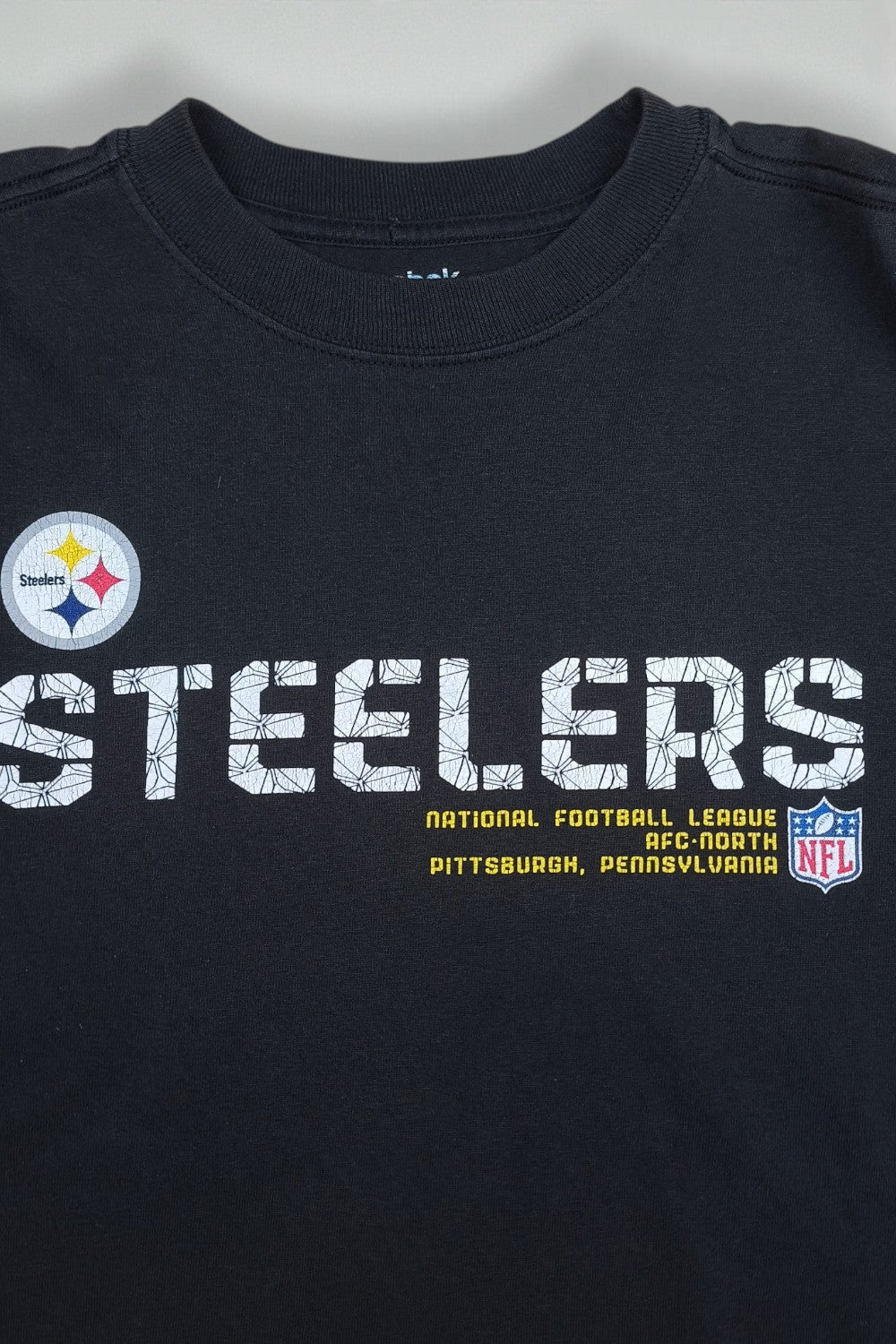 Vintage Reebok Steelers NFL T-Shirt Black | 2000s Graphic Tee