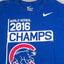 Nike Chicago Cubs 2016 World Series Champs T-Shirt Blue | 2010s MLB