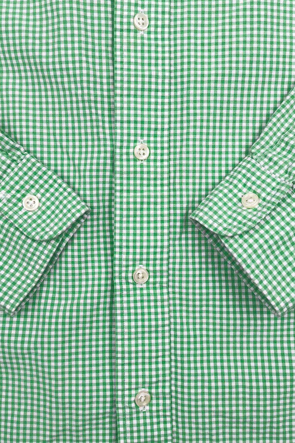 Polo Ralph Lauren Check Shirt Green White Custom Fit | Casual Classic