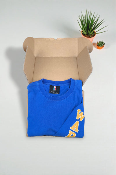 NBA Golden State Warriors Long Sleeve T-Shirt Blue | Basketball Tee
