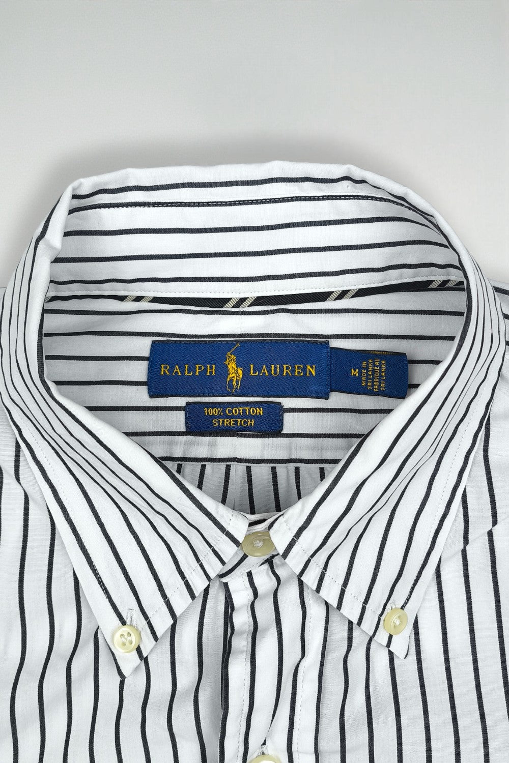 Polo Ralph Lauren Striped Shirt White Black | Classic Casual