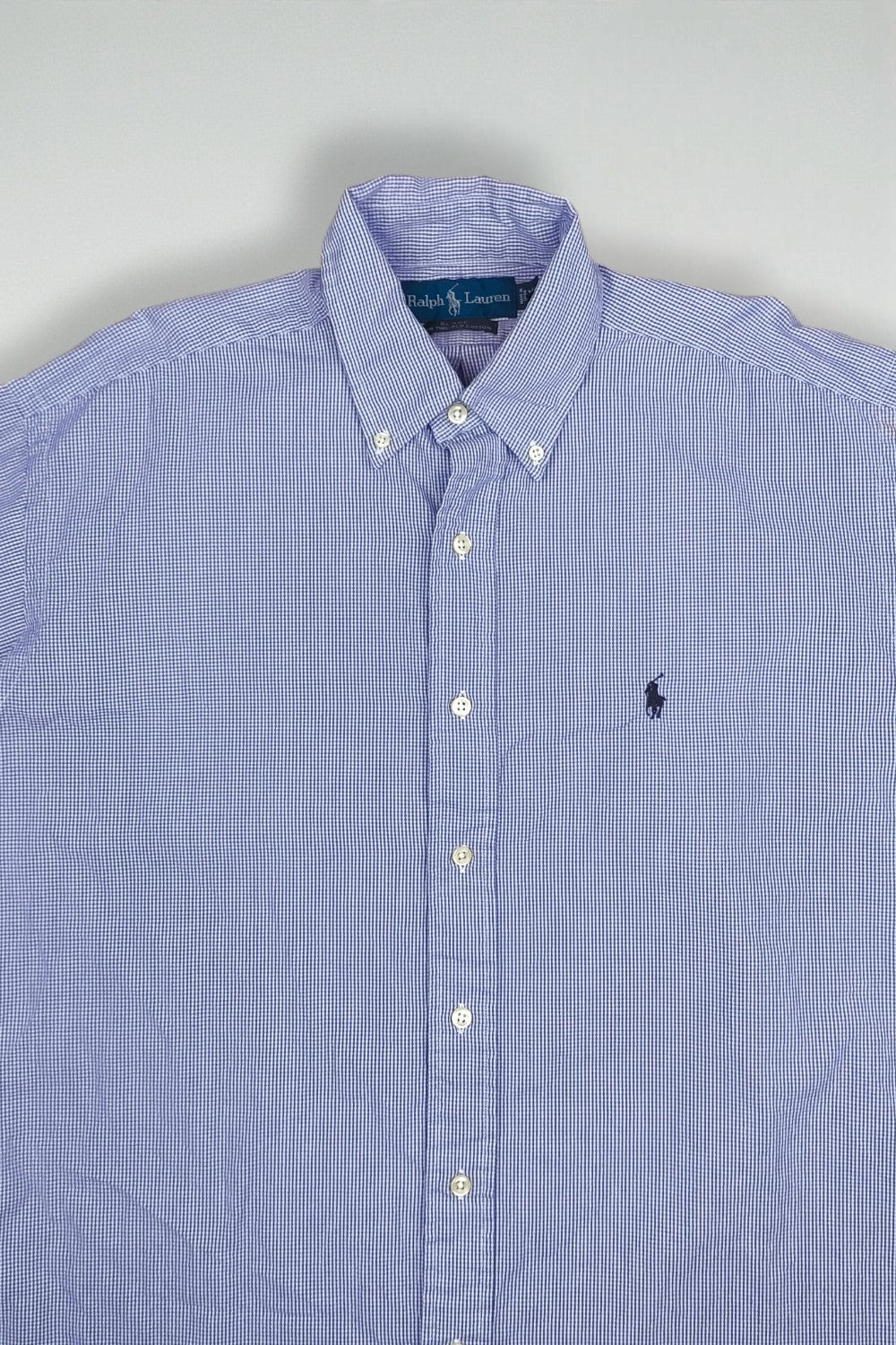 Polo Ralph Lauren Blake Shirt Blue Check Cotton Button Down