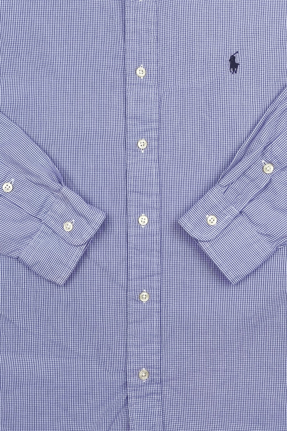 Polo Ralph Lauren Blake Shirt Blue Check Cotton Button Down