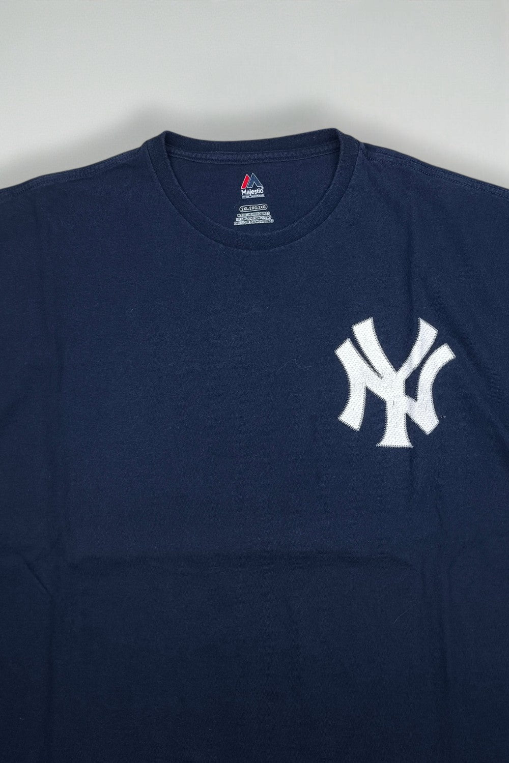 Vintage Majestic New York Yankees MLB T-Shirt Navy | Y2K Baseball