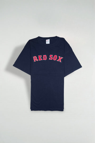 Vintage Majestic Boston Red Sox MLB T-Shirt Navy | Y2K Sportswear
