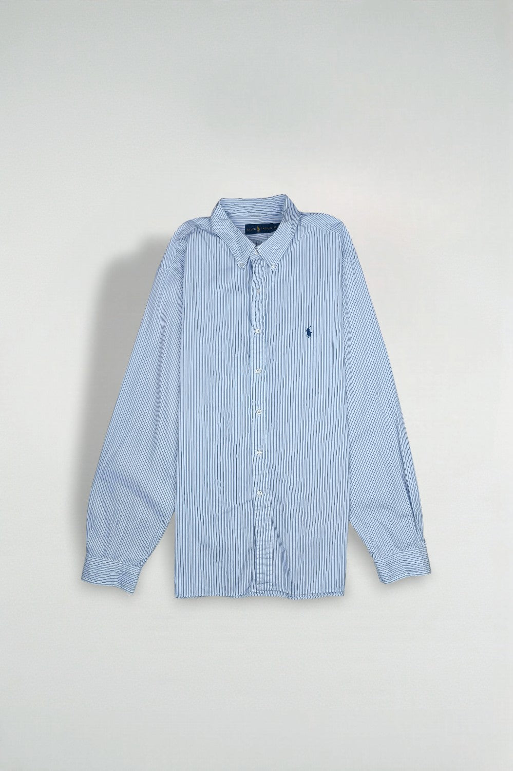 Vintage Polo Ralph Lauren Striped Shirt Blue White | Classic Oxford