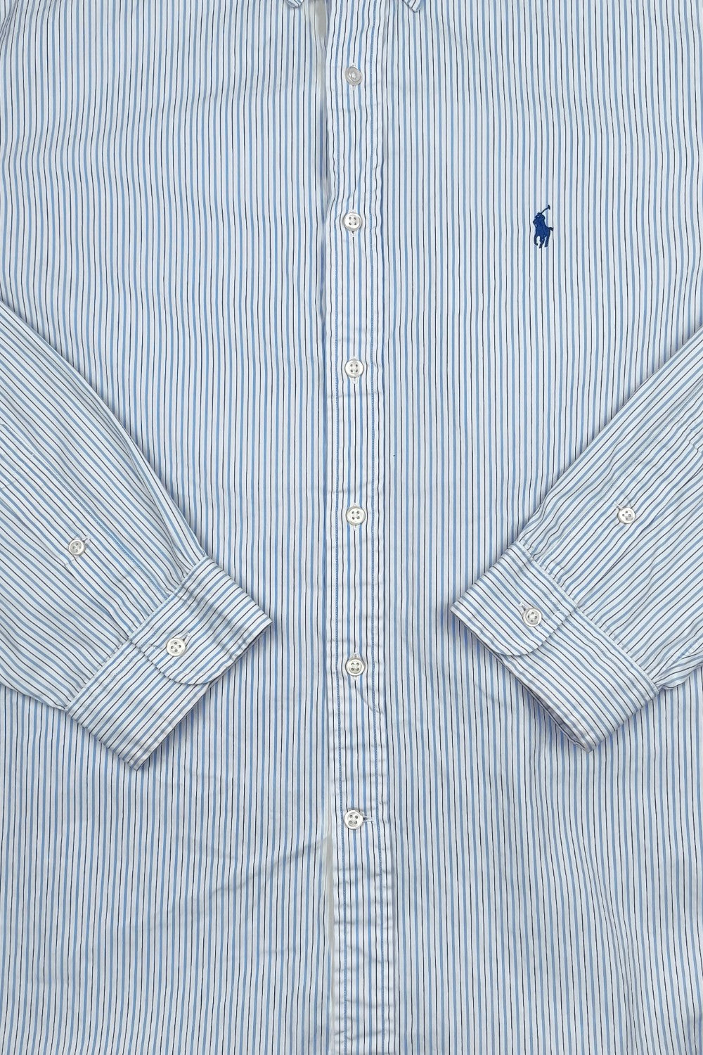 Vintage Polo Ralph Lauren Striped Shirt Blue White | Classic Oxford