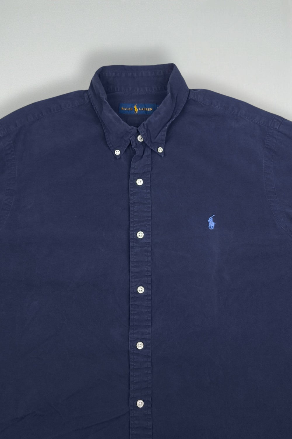 Vintage Polo Ralph Lauren Shirt Navy Blue | Classic Button Down