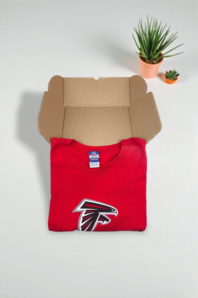 Vintage Reebok Atlanta Falcons NFL Long Sleeve T-Shirt Red | 2000s