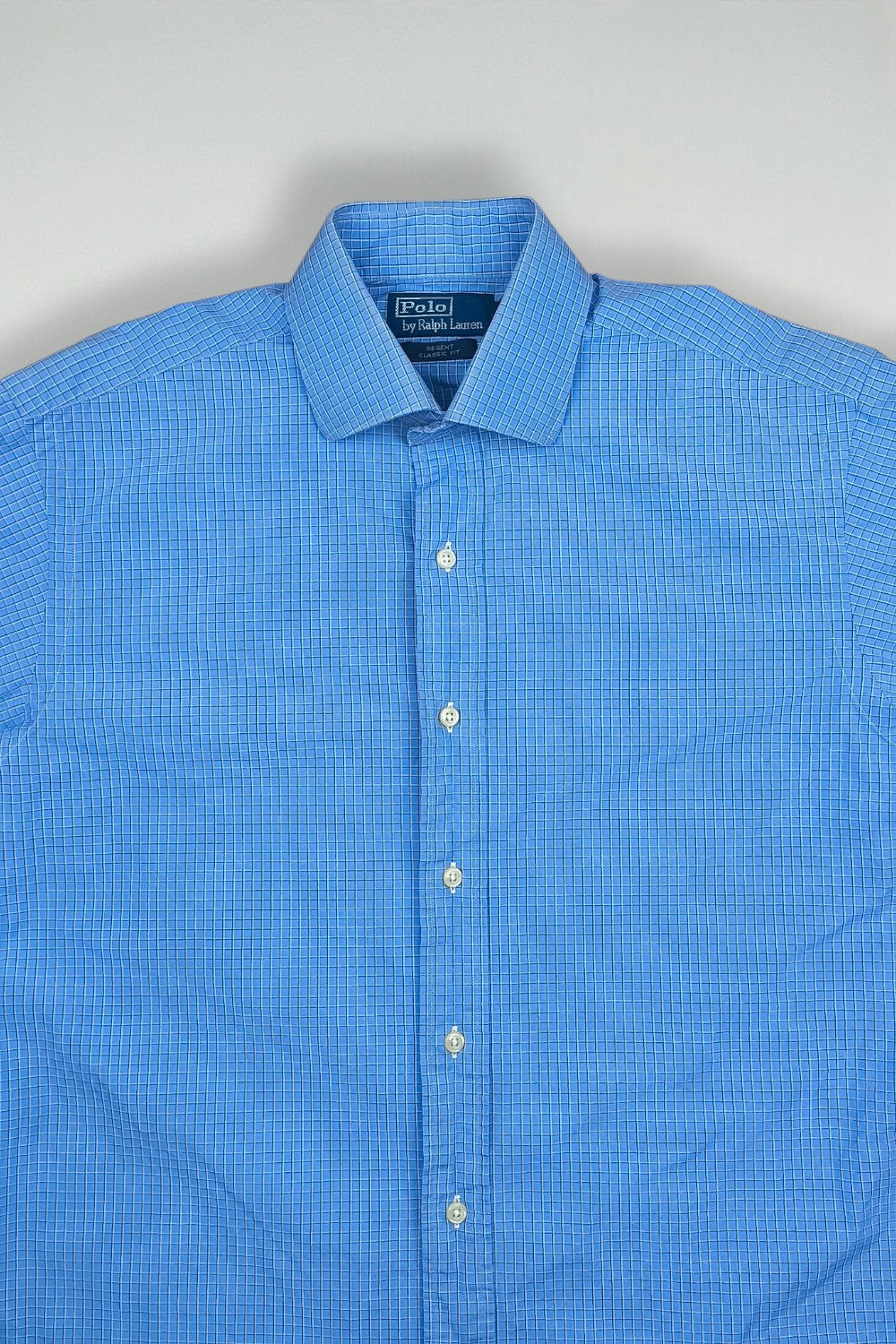 Polo Ralph Lauren Check Shirt Blue Classic Fit Cotton