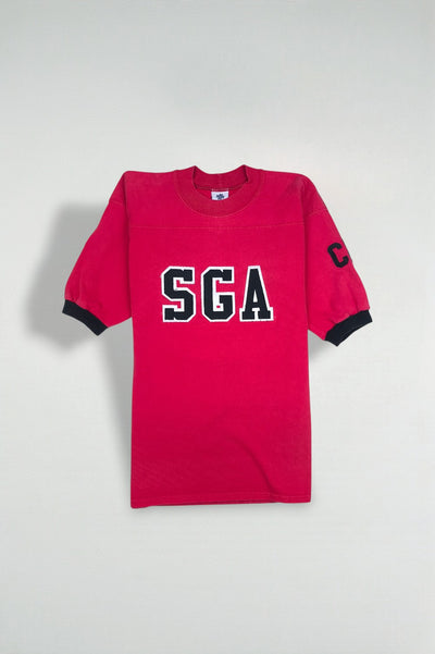 Vintage Signature Sportswear SGA Football T-Shirt Red USA | 90s Athletic