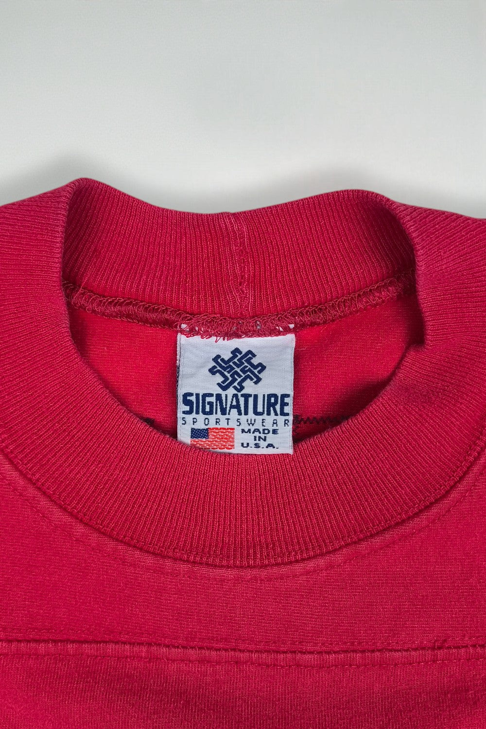 Vintage Signature Sportswear SGA Football T-Shirt Red USA | 90s Athletic