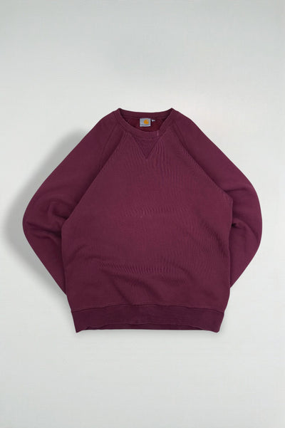 Carhartt Sweatshirt Burgundy Crewneck Logo | Workwear Casual