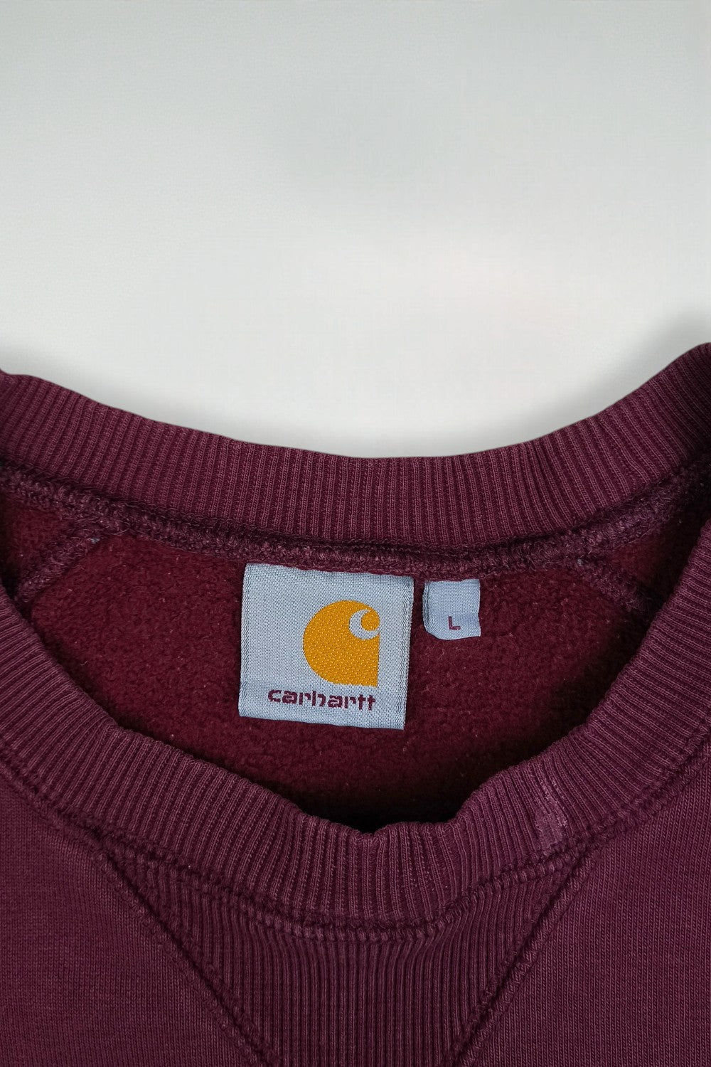 Carhartt Sweatshirt Burgundy Crewneck Logo | Workwear Casual
