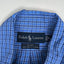 Ralph Lauren Blake Shirt Blue Plaid Cotton Button Down XL