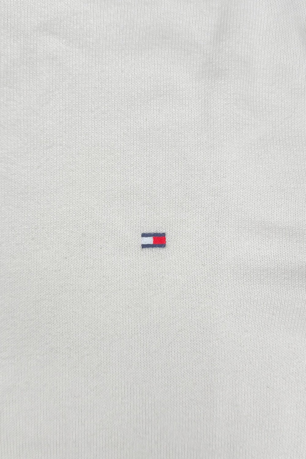 Vintage Tommy Hilfiger Cotton Knit Sweater White | Classic Crewneck