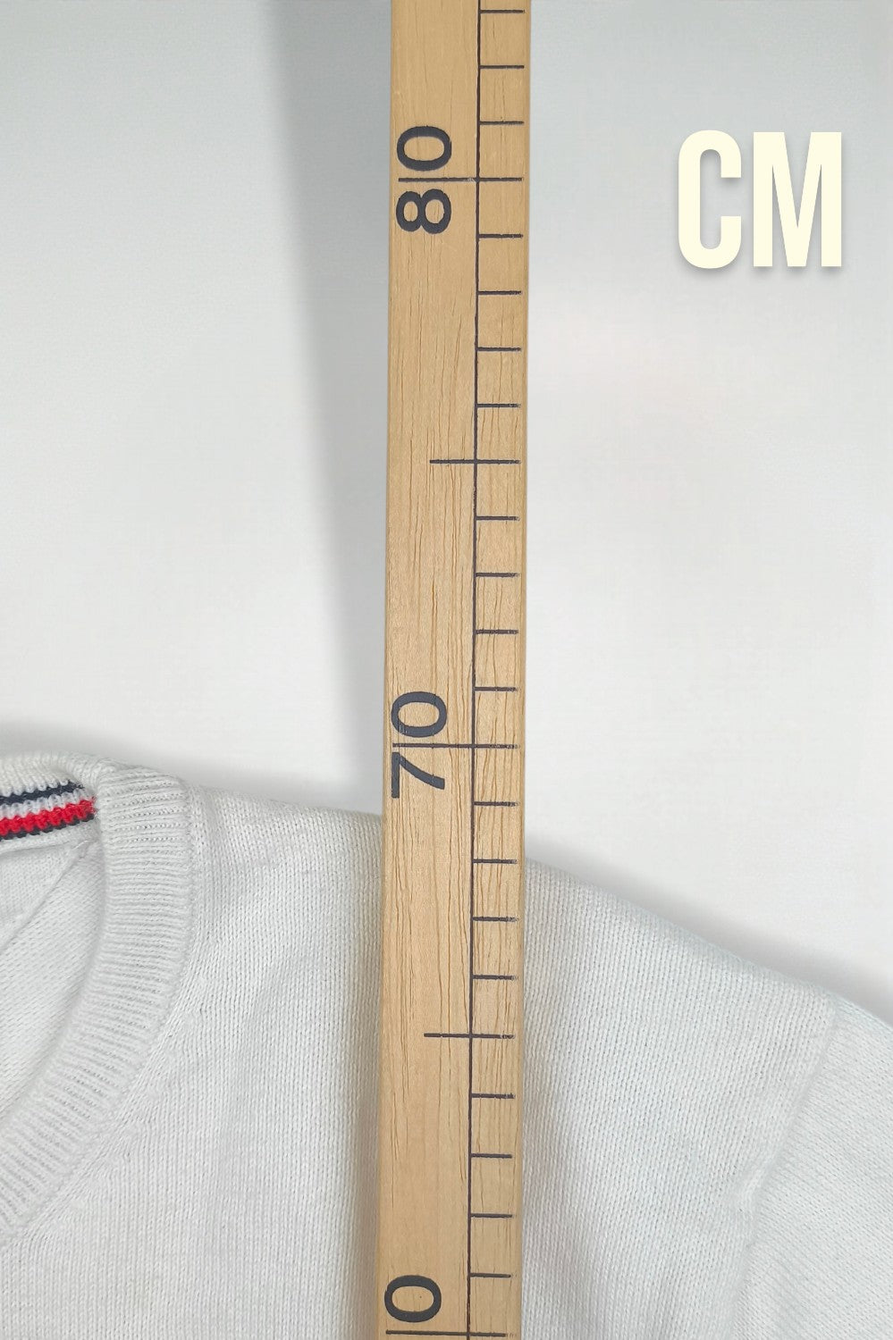 Vintage Tommy Hilfiger Cotton Knit Sweater White | Classic Crewneck