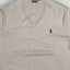 Vintage Polo Ralph Lauren V-Neck Sweater Beige | Classic Knit