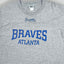 Vintage Lee Braves Atlanta MLB Long Sleeve T-Shirt Grey | 2000s