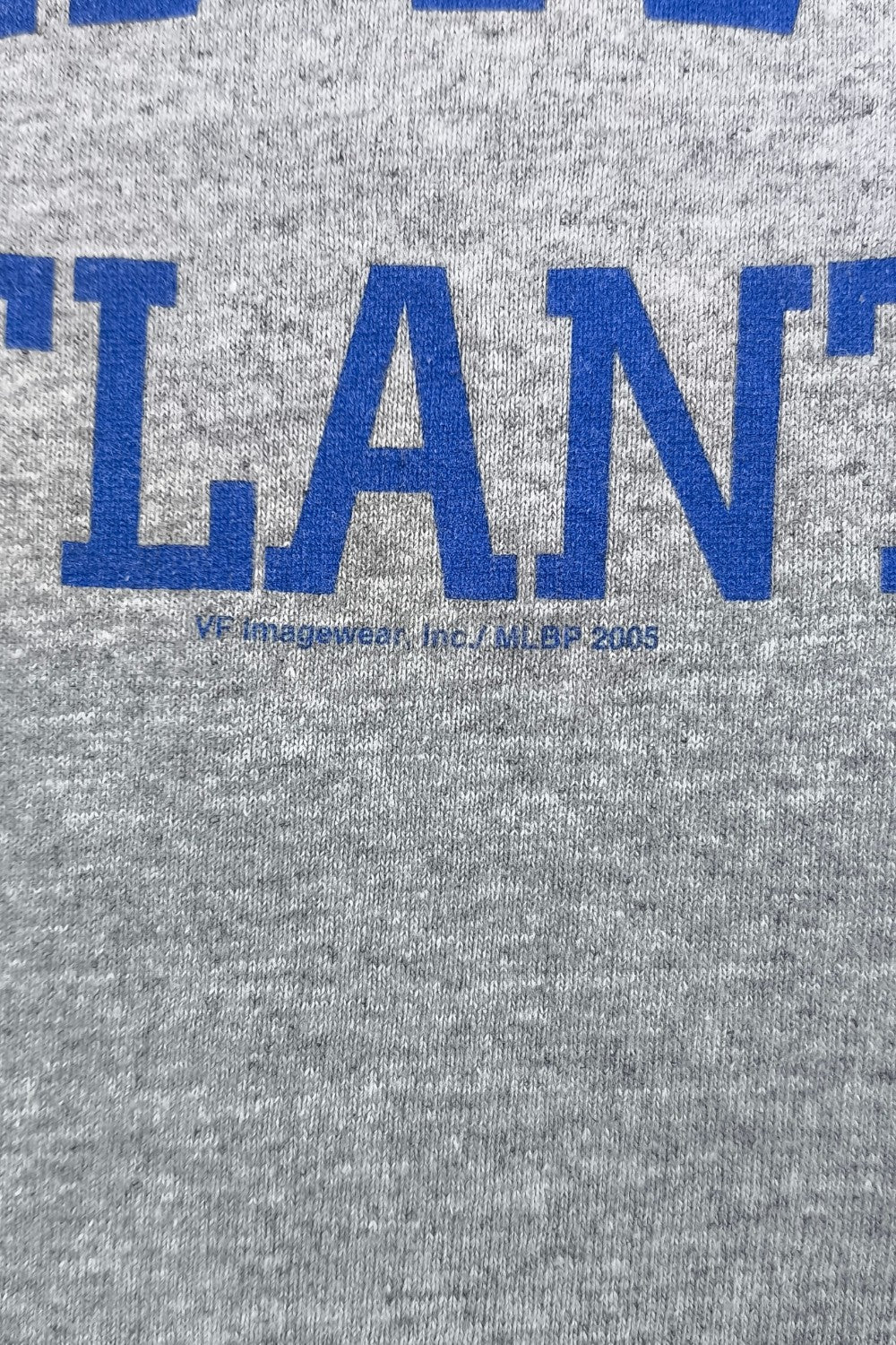 Vintage Lee Braves Atlanta MLB Long Sleeve T-Shirt Grey | 2000s