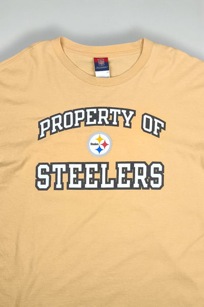 Vintage Reebok Steelers NFL Long Sleeve T-Shirt Yellow | 2000s