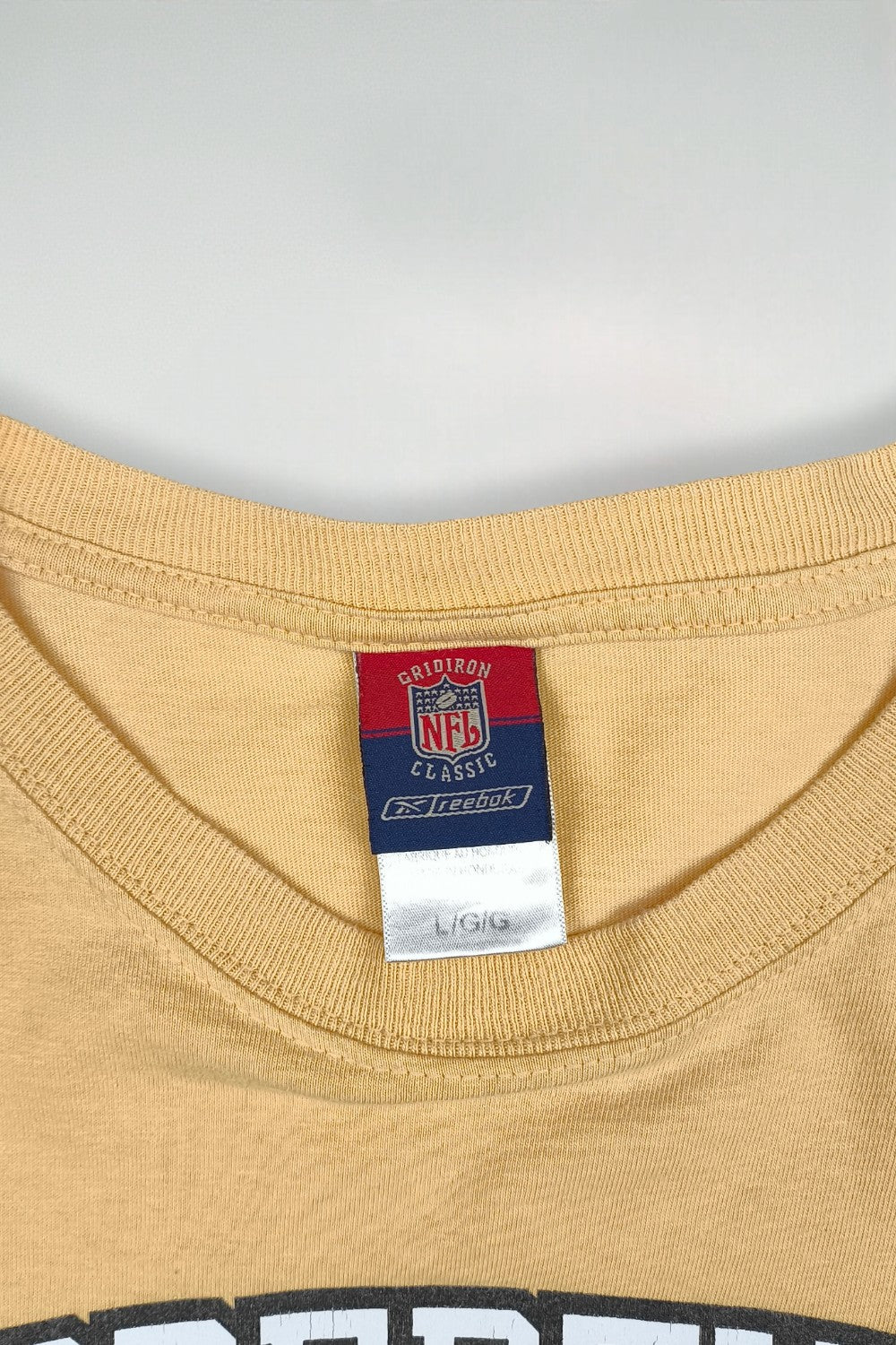 Vintage Reebok Steelers NFL Long Sleeve T-Shirt Yellow | 2000s