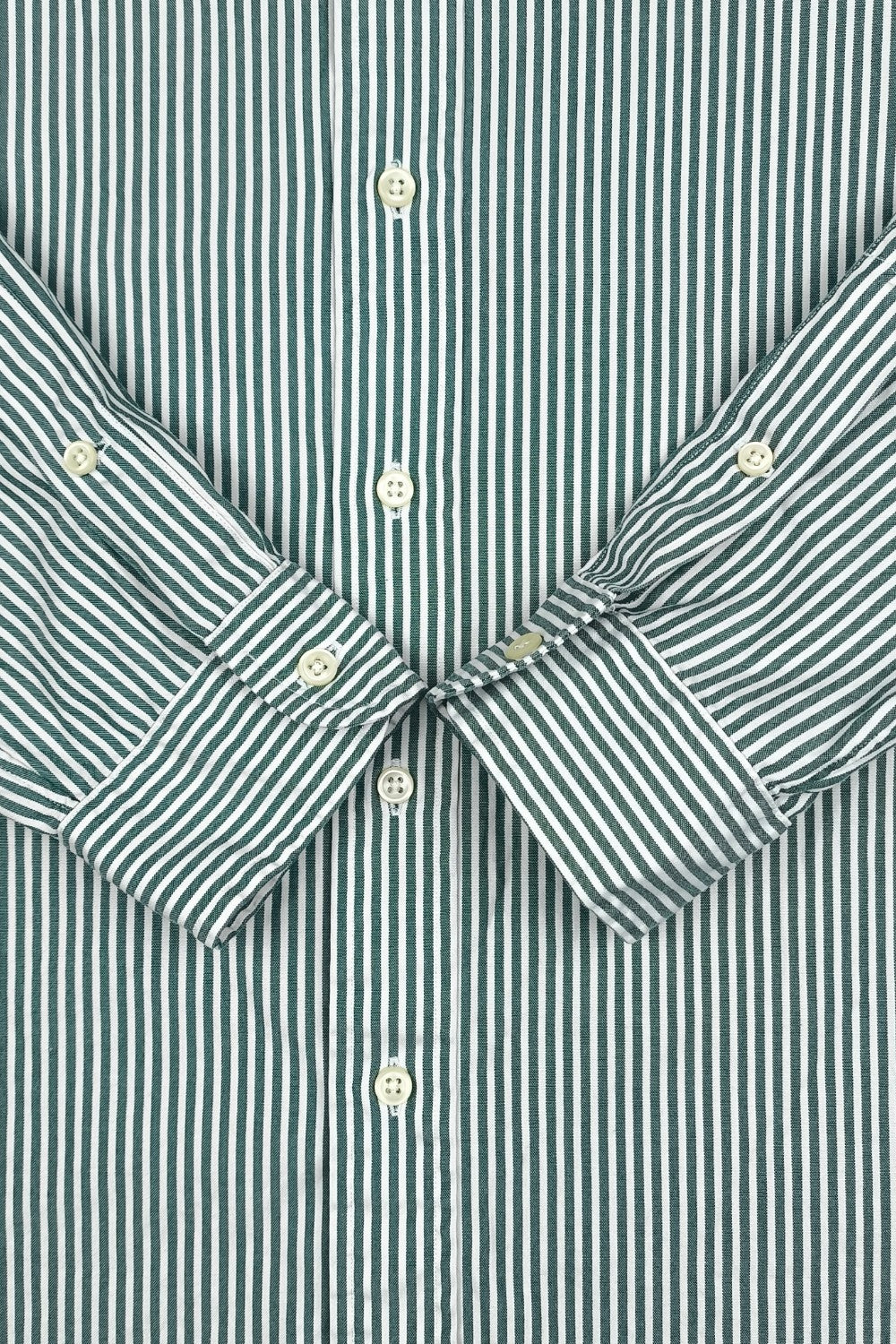 Vintage Polo Ralph Lauren Striped Button Down Shirt Green White L