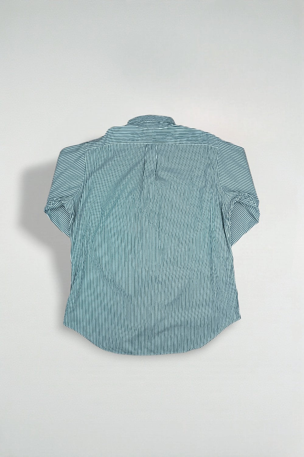 Vintage Polo Ralph Lauren Striped Button Down Shirt Green White L