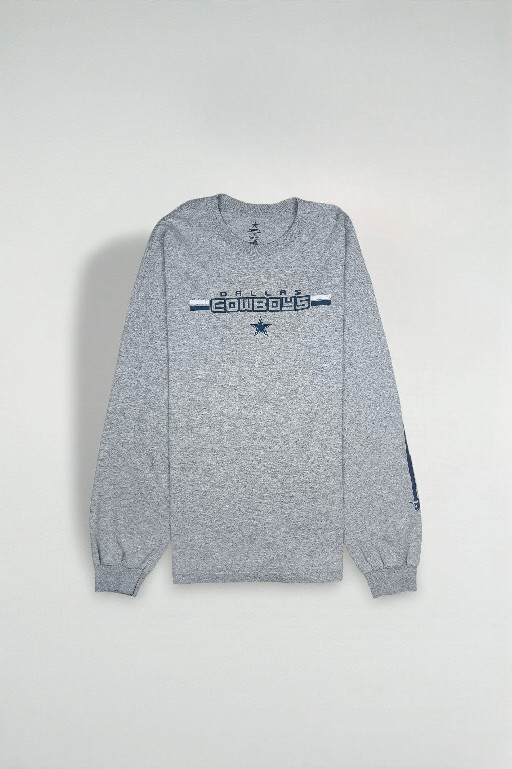 Vintage Dallas Cowboys Long Sleeve T-Shirt Grey | 2000s NFL Apparel