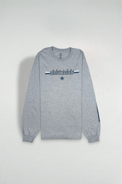 Vintage Dallas Cowboys Long Sleeve T-Shirt Grey | 2000s NFL Apparel