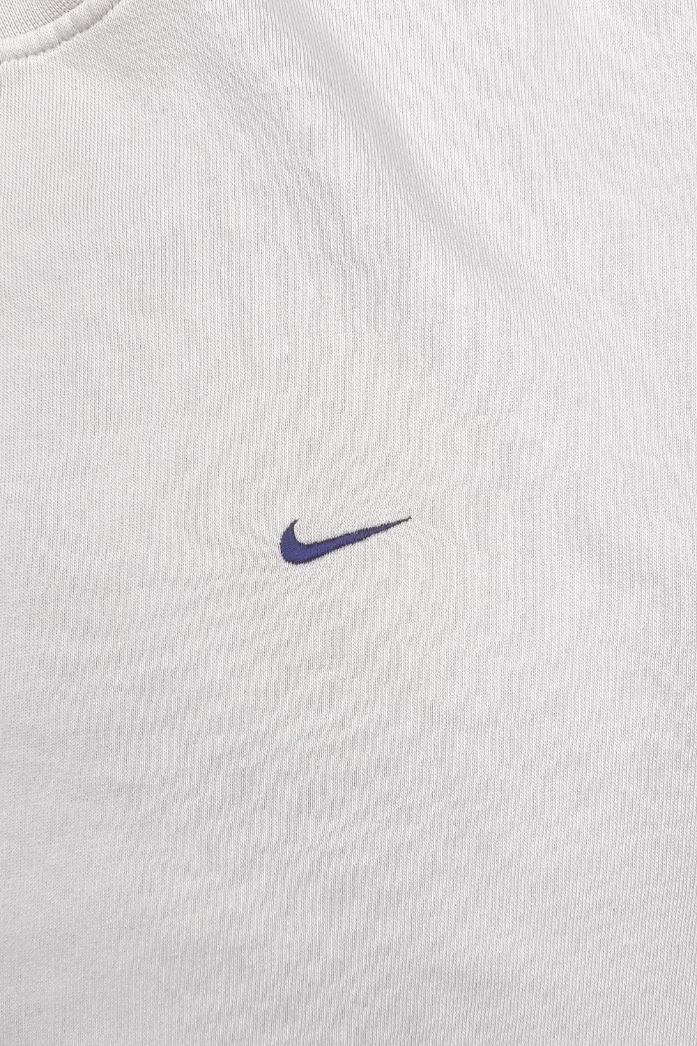 Vintage Nike Mini Swoosh Sweatshirt White XL | 2000s Sportswear