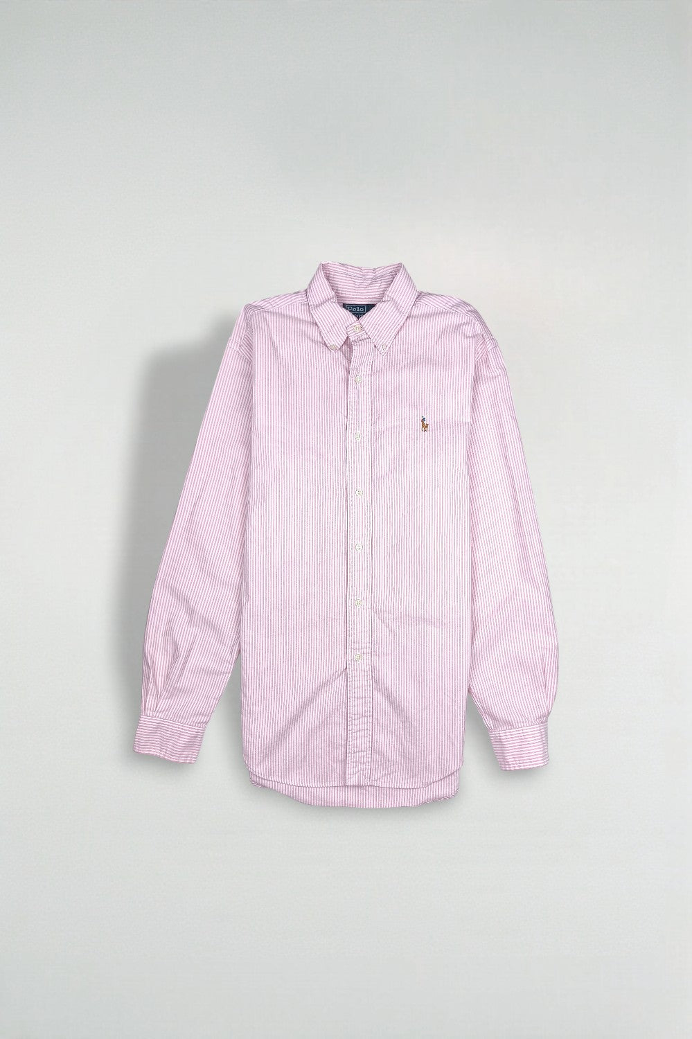 Vintage Polo Ralph Lauren Striped Shirt Pink White | Classic Fit