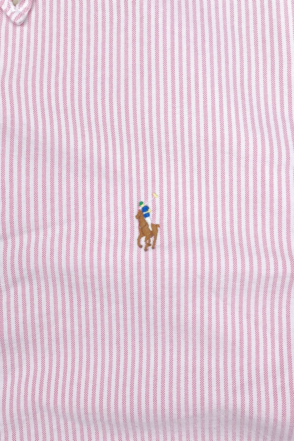 Vintage Polo Ralph Lauren Striped Shirt Pink White | Classic Fit