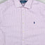 Vintage Polo Ralph Lauren Striped Shirt Pink White | Slim Fit