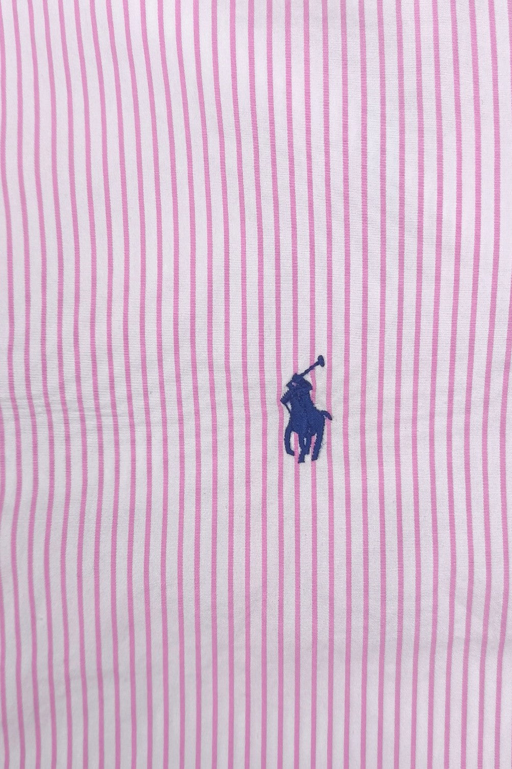 Vintage Polo Ralph Lauren Striped Shirt Pink White | Slim Fit