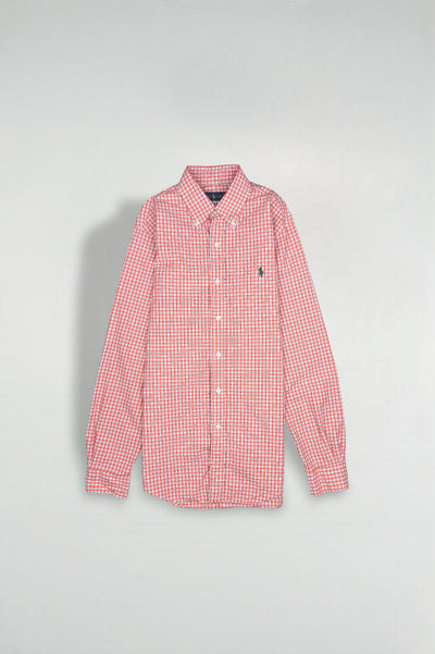 Vintage Polo Ralph Lauren Checked Button Down Shirt Red White | Classic Casual