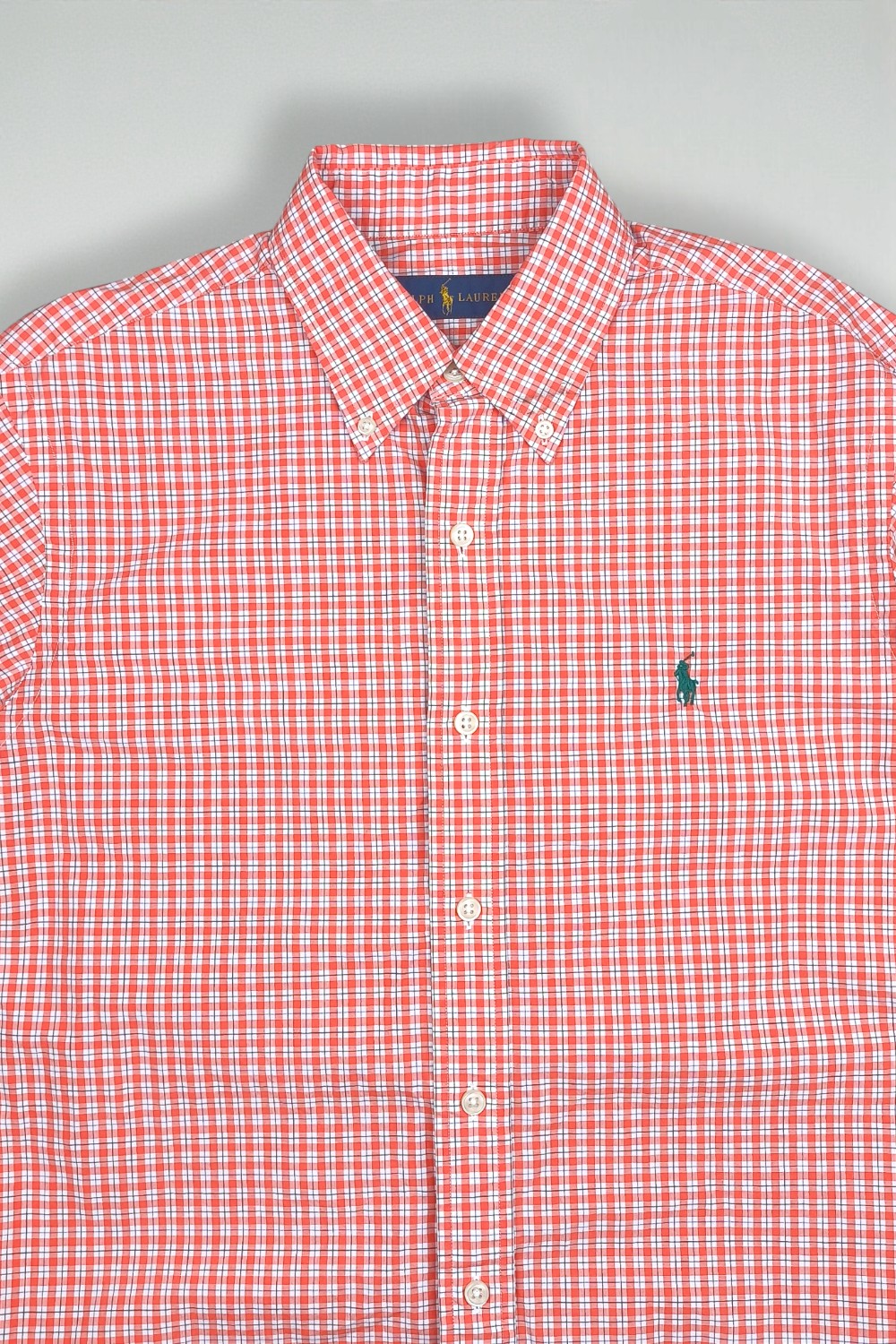 Vintage Polo Ralph Lauren Checked Button Down Shirt Red White | Classic Casual