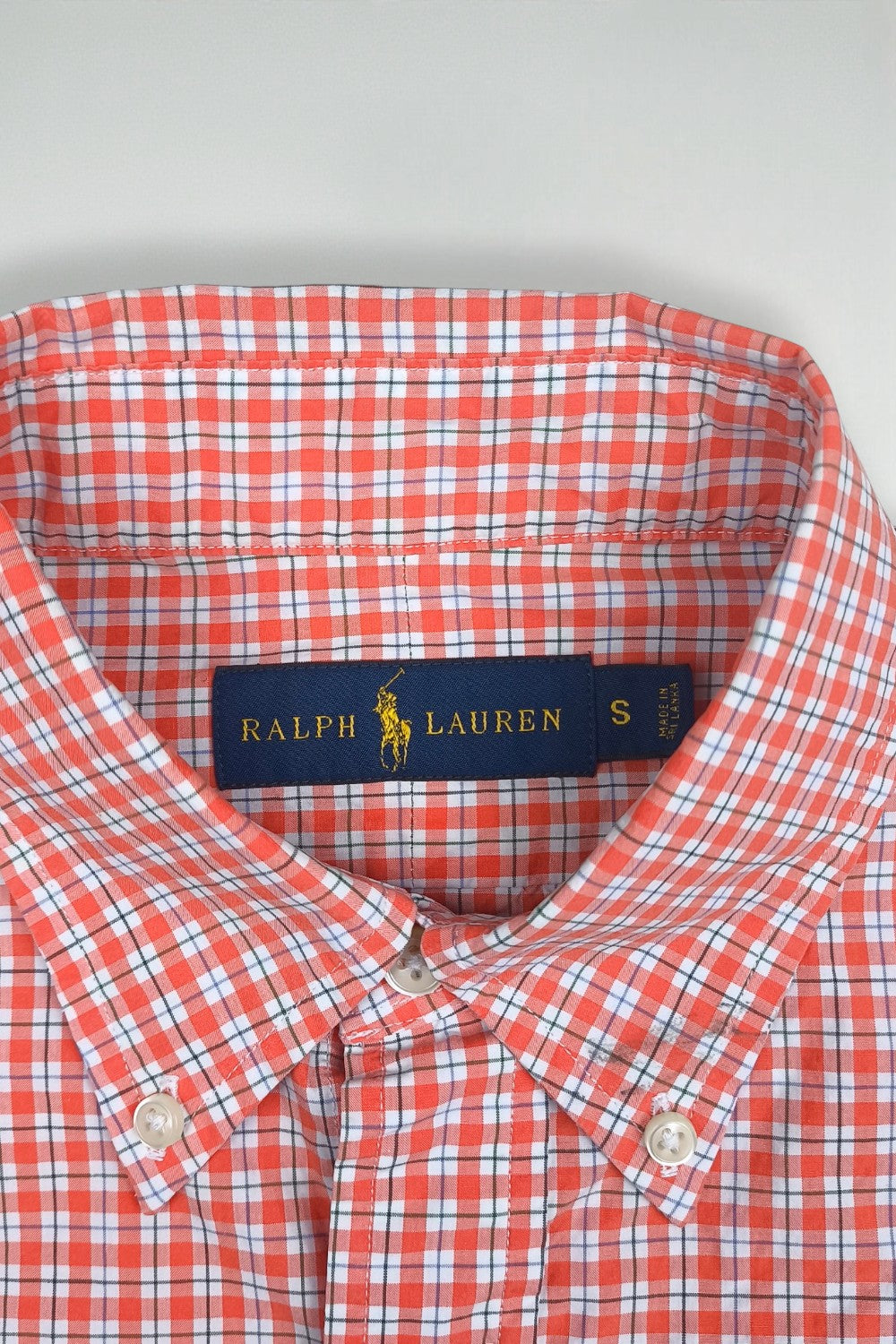 Vintage Polo Ralph Lauren Checked Button Down Shirt Red White | Classic Casual