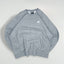Vintage Nike Mini Swoosh Grey Crewneck Sweatshirt XL | Y2K Sportswear