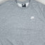Vintage Nike Mini Swoosh Grey Crewneck Sweatshirt XL | Y2K Sportswear