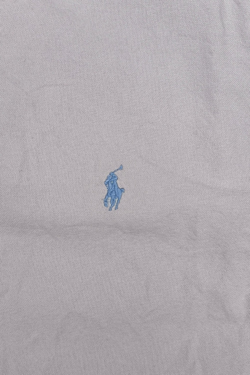 Vintage Polo Ralph Lauren Oxford Shirt Light Grey Blue Button Down | Classic