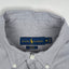 Vintage Polo Ralph Lauren Oxford Shirt Light Grey Blue Button Down | Classic