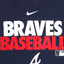 Nike Atlanta Braves Baseball T-Shirt Navy Blue XXL Vintage MLB