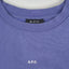 Vintage A.P.C. Mini Logo Sweatshirt Purple Cotton Crewneck | Minimalist L