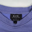 Vintage A.P.C. Mini Logo Sweatshirt Purple Cotton Crewneck | Minimalist L