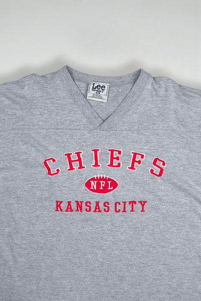 Vintage Lee Sport Chiefs NFL Jersey T-Shirt Grey XL | 90s Sportswear