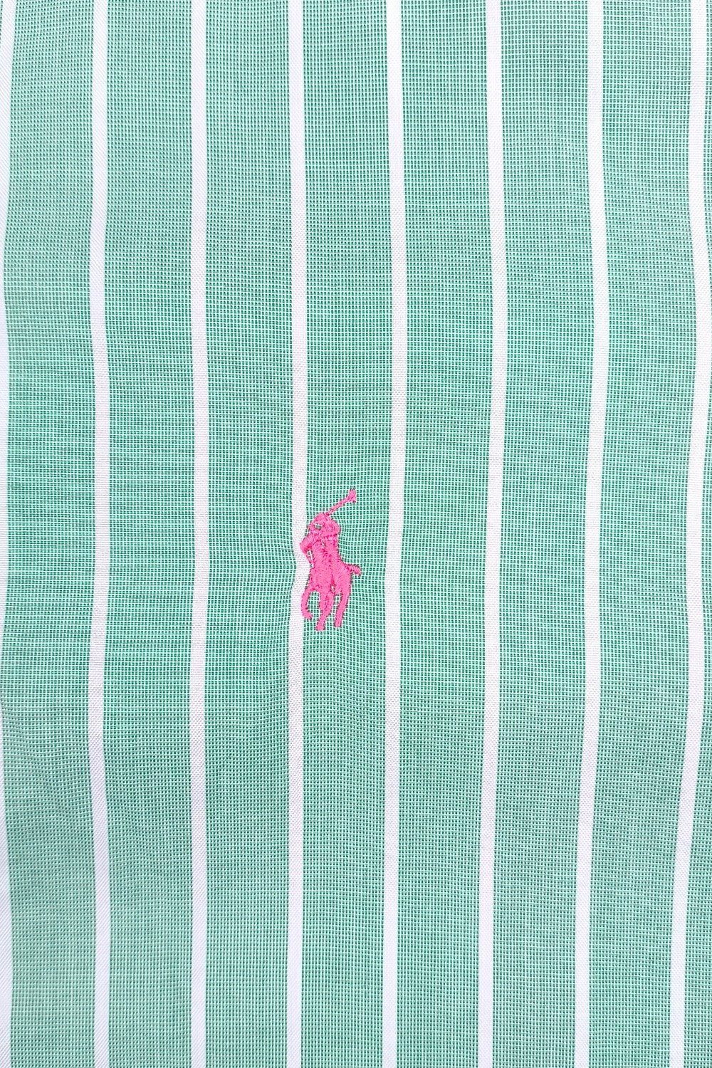 Vintage Polo Ralph Lauren Striped Shirt Green | Classic Fit Button Down