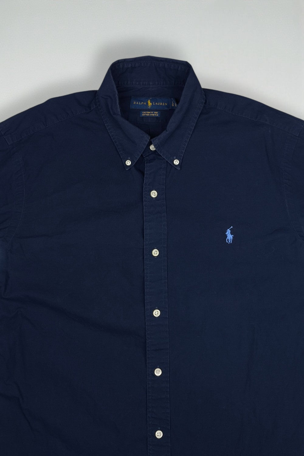 Vintage Polo Ralph Lauren Button Shirt Navy Blue | Classic Casual